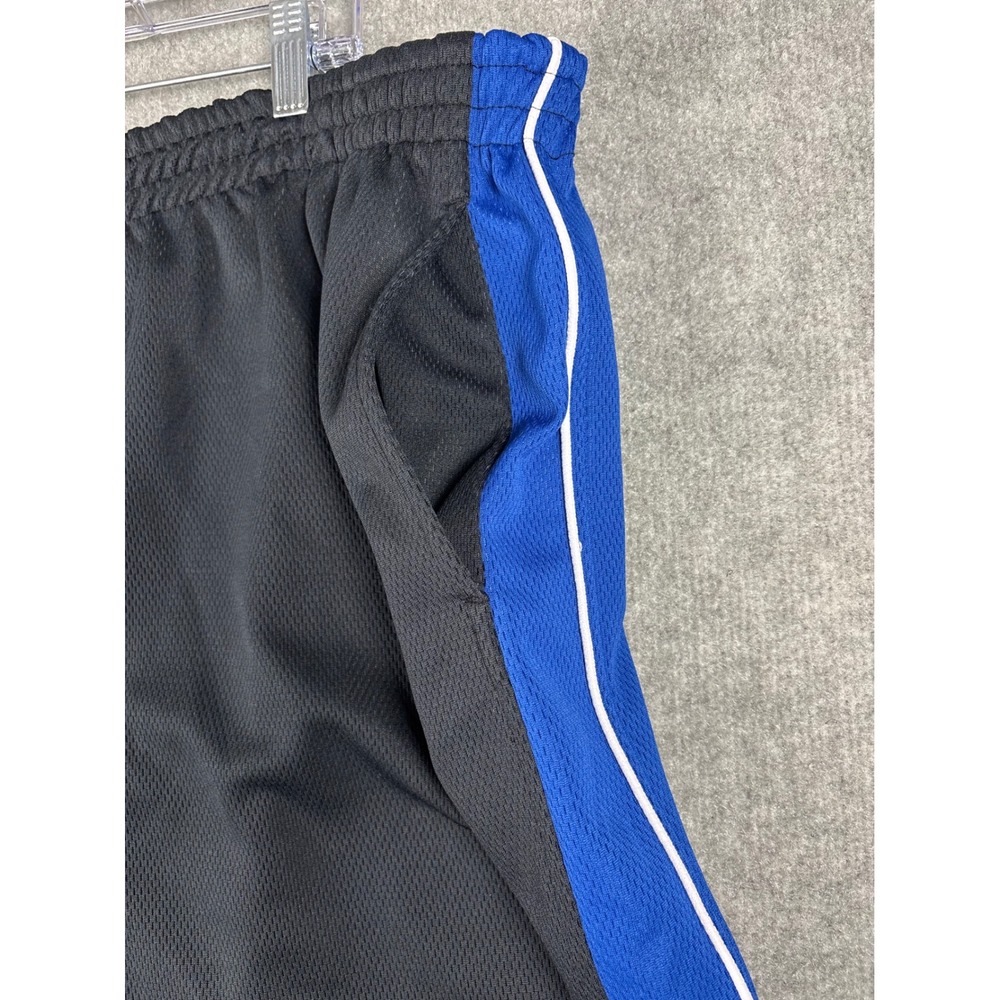 Gold's Gym Mesh Athletic Training Shorts 2XL Black Blue Drawstring Pockets - Picture 6 of 10